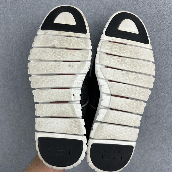 Cole Haan Zerogrand Wing Ox Dress Shoes Mens Size 7.5M Black Wool Wingtip - Picture 10 of 13